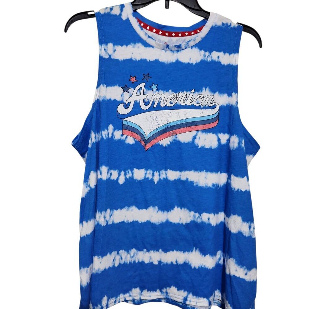 Way to celebrate patriotic Tank Top For Women Size XL America Logo